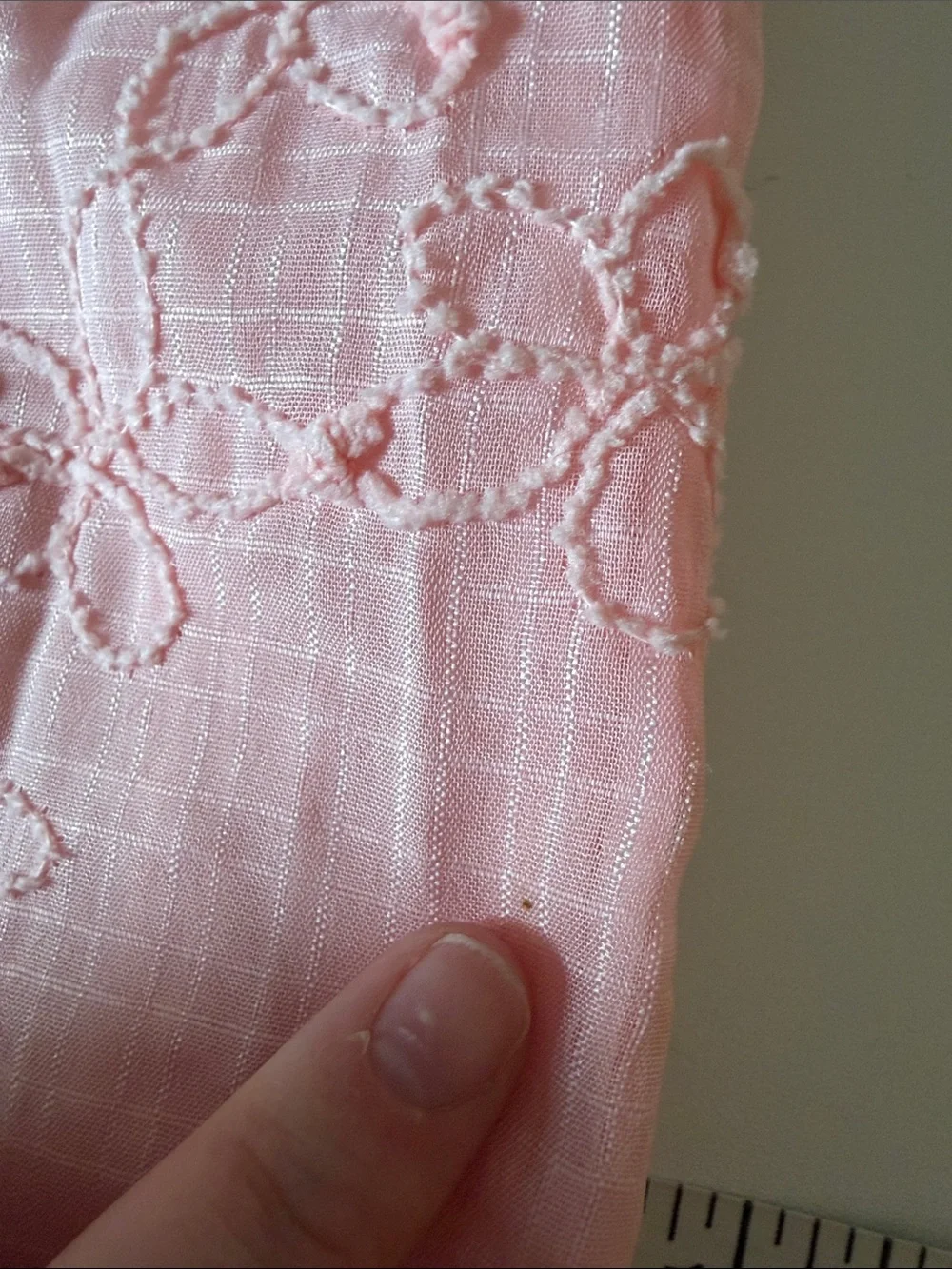 NWT NOBO Babydoll Princess Coquette Pink Lace-Embroidered Chemise Dress Size LG
